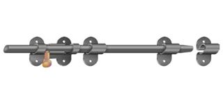 Immagine di CATENACCIO A CARABINA CM 40 RAL 9005