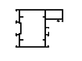 Immagine di TELAIO 'L' MAGG. DF600 x FISSI 9010 RAGGR.