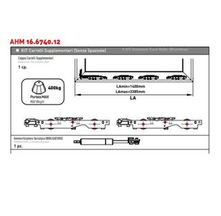 Immagine di KIT CARRELLI SUPPLEMENTARI              AHM 6740.12