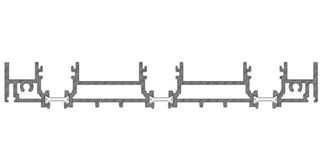Immagine di TELAIO BASSO/INCASSO 3 VIE SX120 7016 OP.CL.2