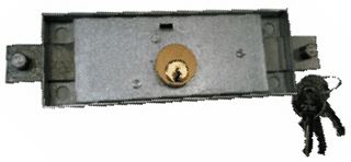 Immagine di SERRATURA CENTRALE ECONOMICA MONTATA SU SERRANDA