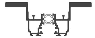 Immagine di PROFILO ANTA LATO CHIUSURA MX166 RAL 9010