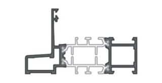 Immagine di TELAIO ACC. FISSO SX85 9005 OP.CL.2+E.GREY CL.2