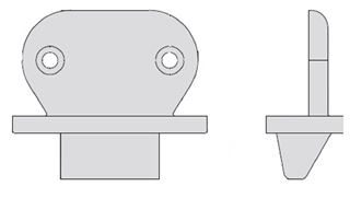 Immagine di BOCCHETTA REGOLABILE X PVC-LEGNO SB.14/24RISCONTRI PER ANTIPANICO IN PV