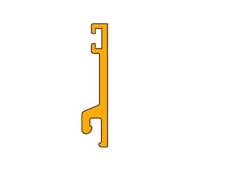 Immagine di FERMAVETRO VITRALL PX45 ACCIAIO CHAMPAGNE