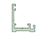 Immagine di TELAIO FISSO INF. VITRALL PX45 ACCIAIO CHAMPAGNE